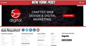 5mile.digital ad on New York Post